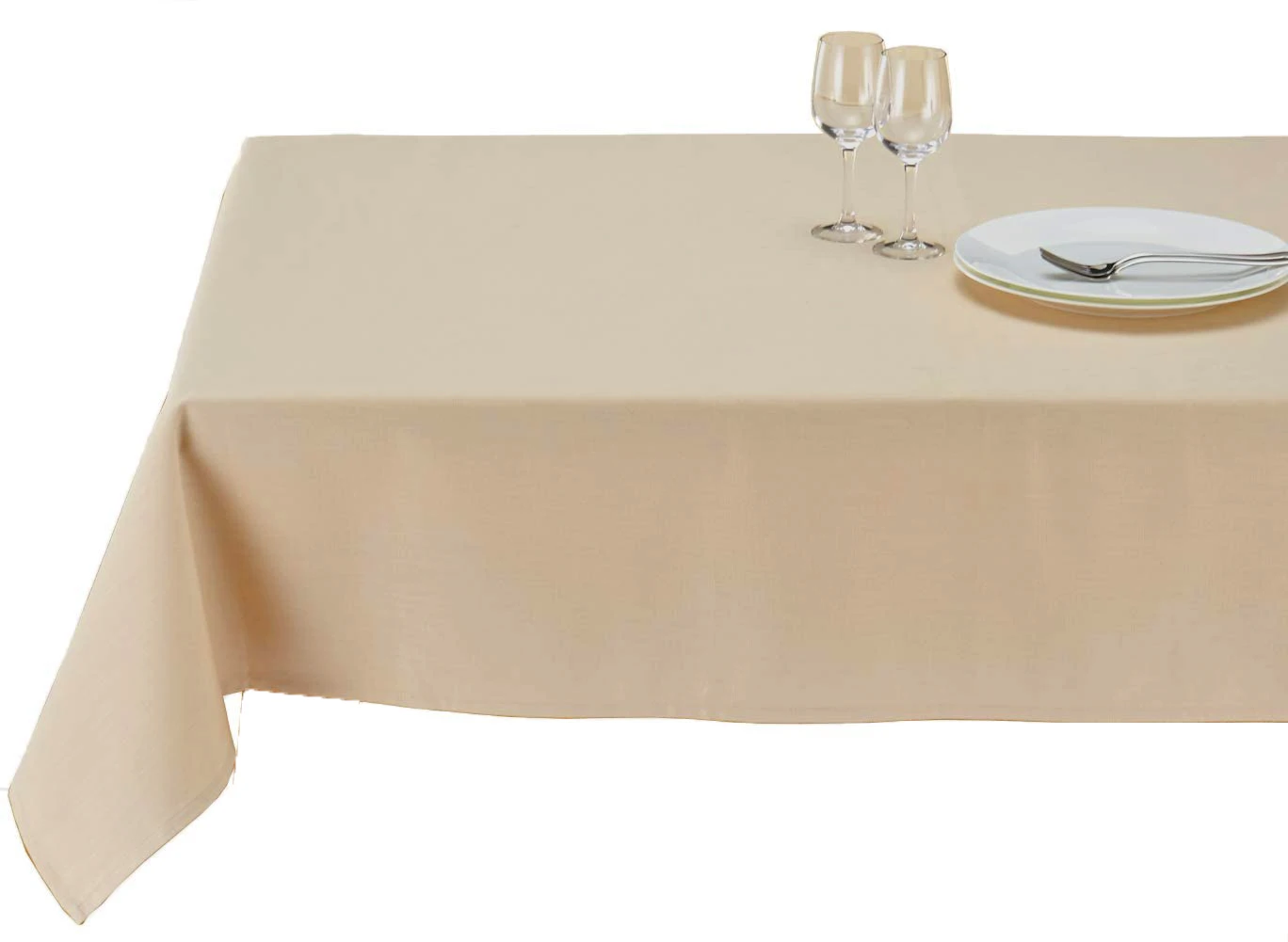 

Zeren Home Cappuccino Color Carefree Table Cloth 170x450 cm