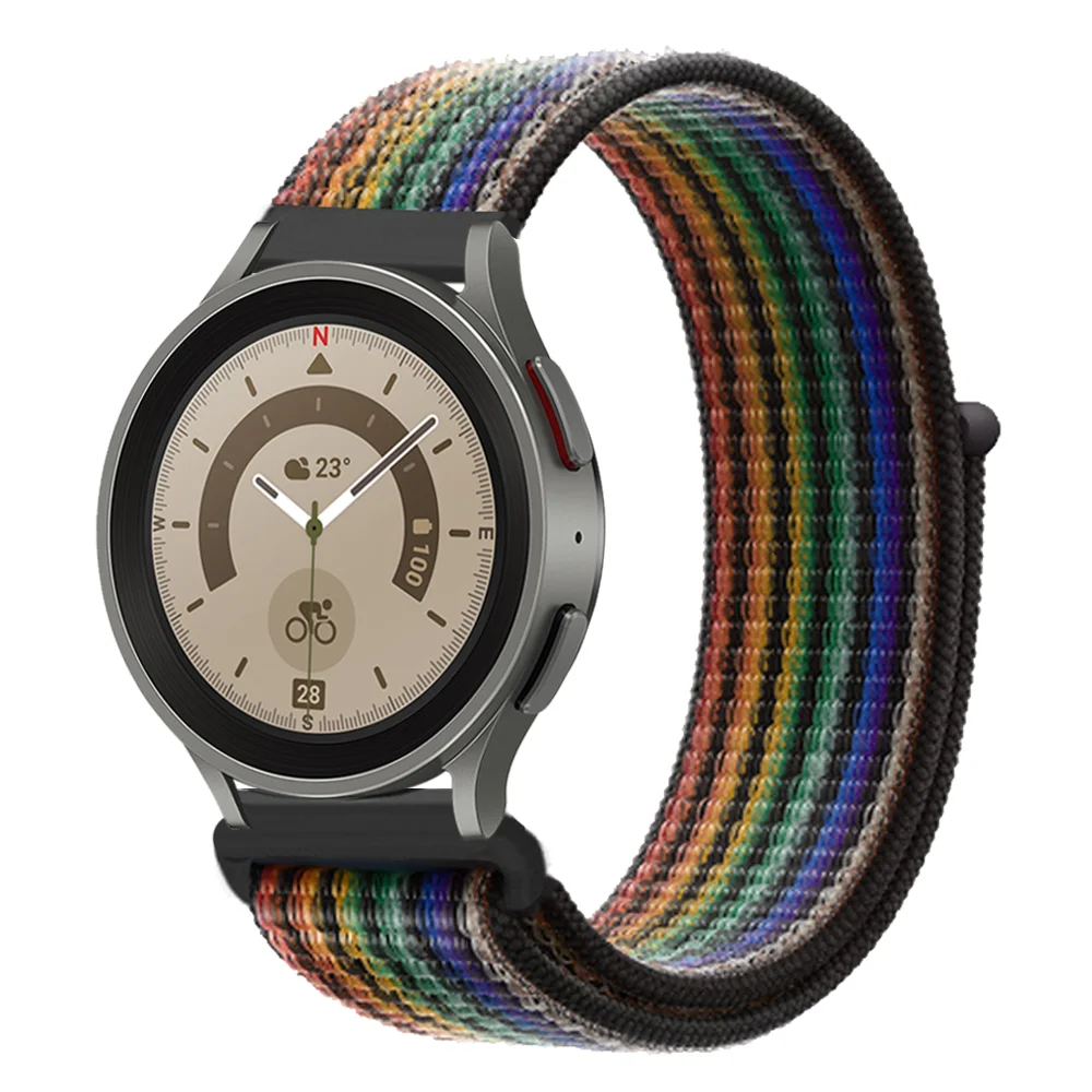 Band For Samsung Galaxy Watch 4 3 classic 5 Pro active 2/Gear S3 Nylon loop correa Bracelet Huawei watch GT 2 3 strap 22mm 20mm