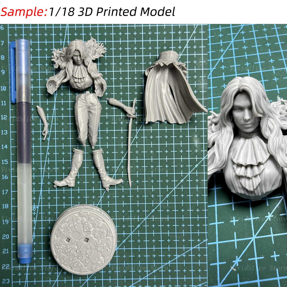 Фото 1/18 1/24 Darkness 3D Print Resin Model Garage Kit Unpainted High-Detail Miniature Figure №3