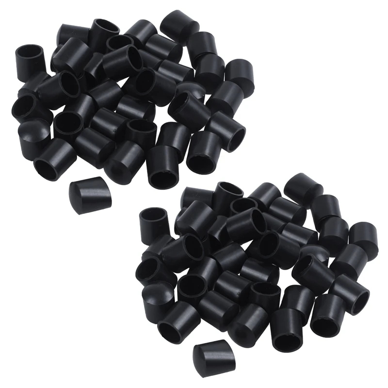 

Колпачки из резины, 80 шт., черные резиновые трубки, 10 мм круглые