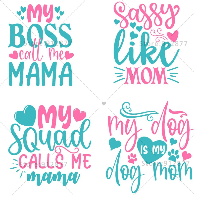 Хлопчатобумажная ткань на этом маме, Боссе, мой собаке, это мой дневной сон, мой счастливый час, моя команда звонит мне, мама, ручная работа
