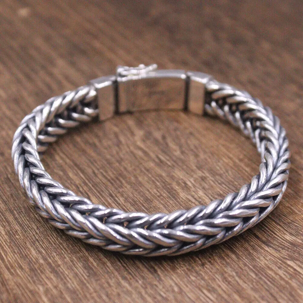 Мужской браслет-цепочка из серебра 7 87 дюйма