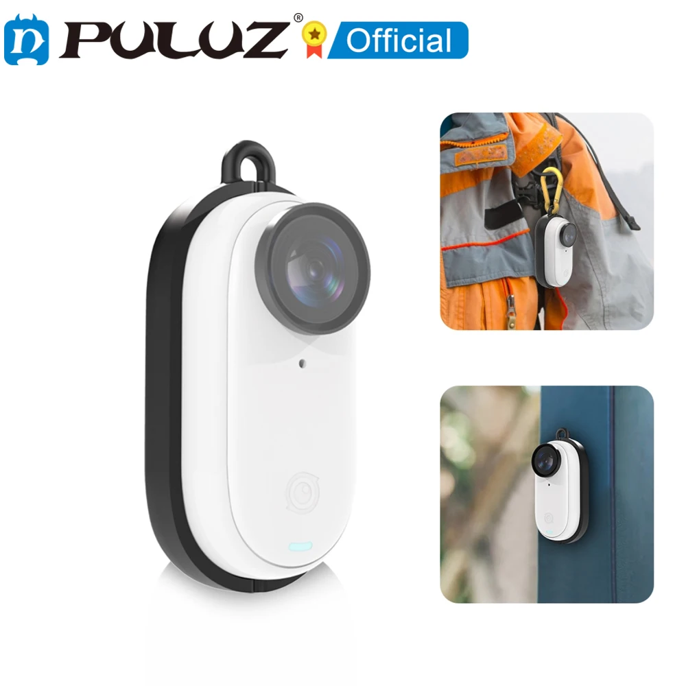 PULUZ для Insta360 GO 3 корпус Магнитный ABS + PC Защитная рамка с карабином