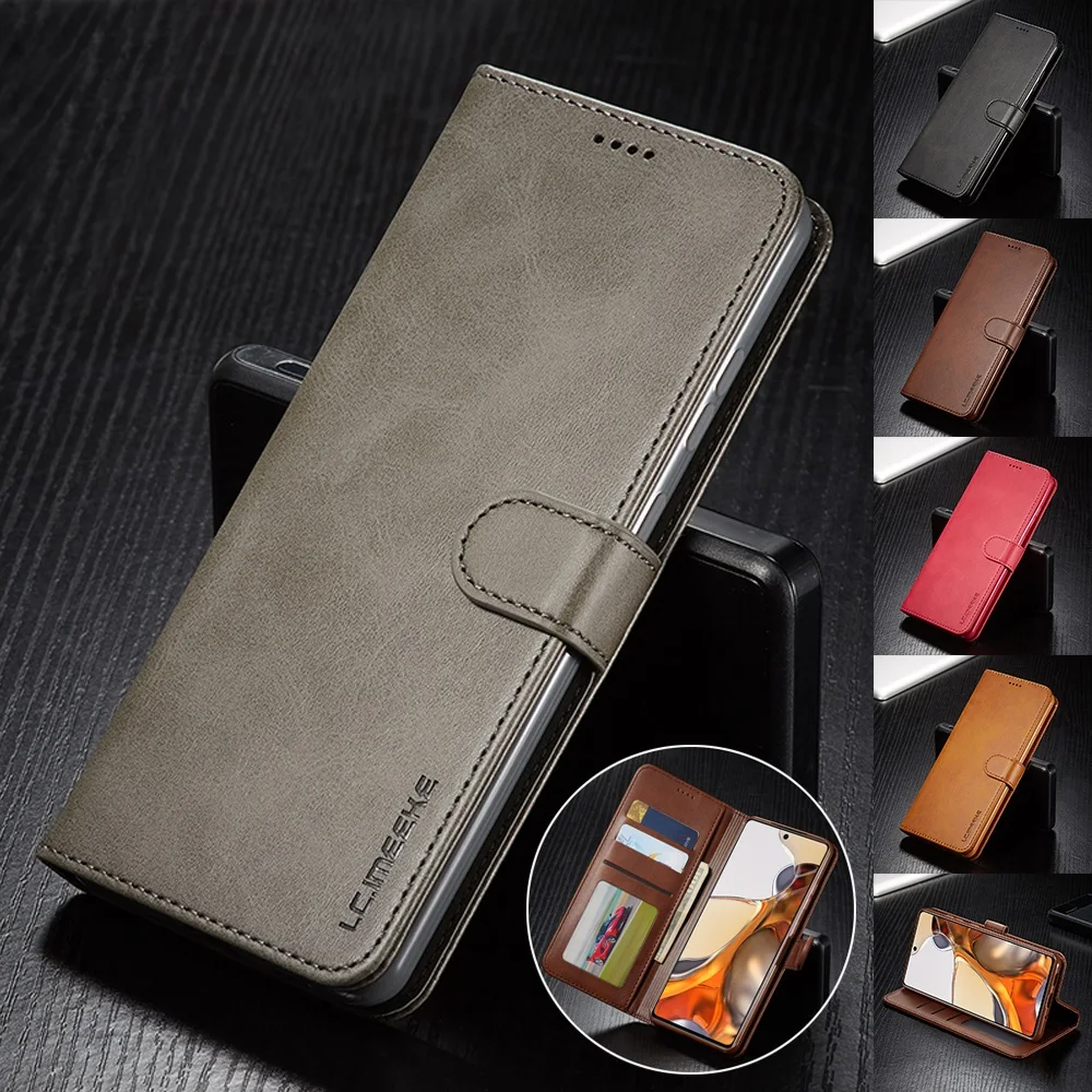

Leather Case for Xiaomi 12T 11T Poco X5 X4 GT X3 M3 M4 Pro NFC F4 F3 Flip Cover Redmi 9C Note 12 Pro 11S 10S 10T 9S 9T 9A 8T 7
