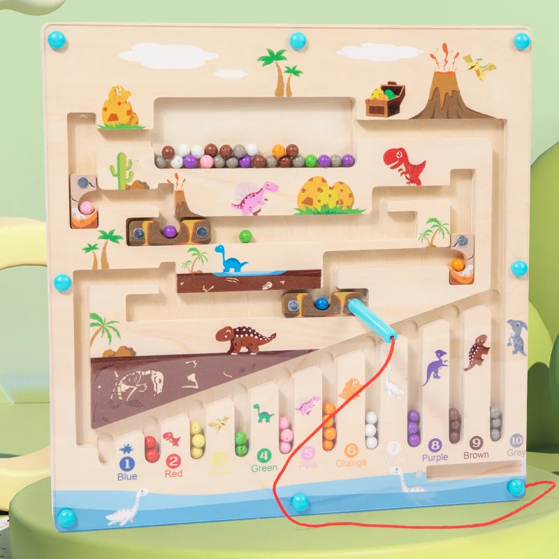 Новинка детская деревянная Магнитная Шариковая ручка для раннего обучения