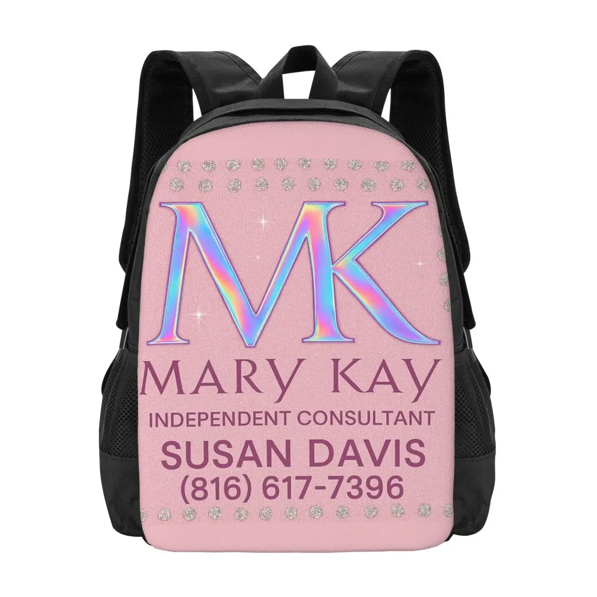 Фото Рюкзак Susan Davis Mary Kay, горячая распродажа, вместительный рюкзак для детей, школьная сумка, сумки через плечо для мужчин и женщин №1