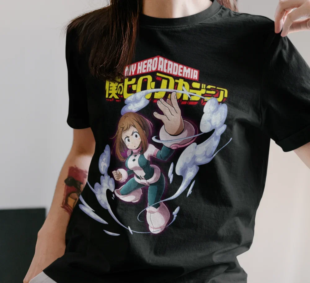 Футболка Ochaco Uraraka футболка Ochako BKNA Boku No Hero академия MHA аниме