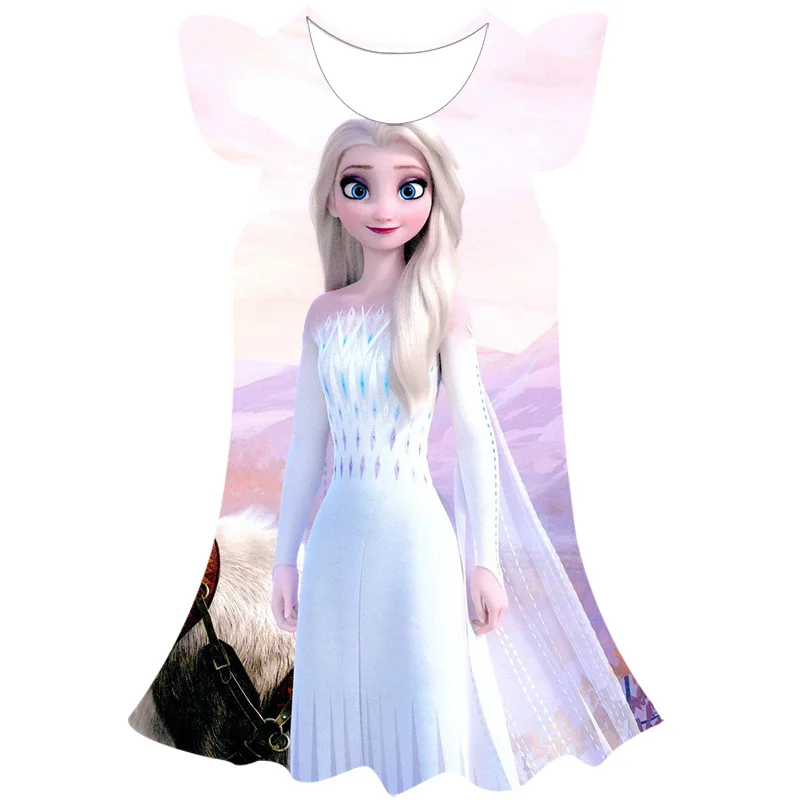 

Summer Kids Frozen 2 Dresses Girls Elsa Princess Dress Costumes Cosplay Party Birthday Gift Outfits Disney Series Casual Skirts