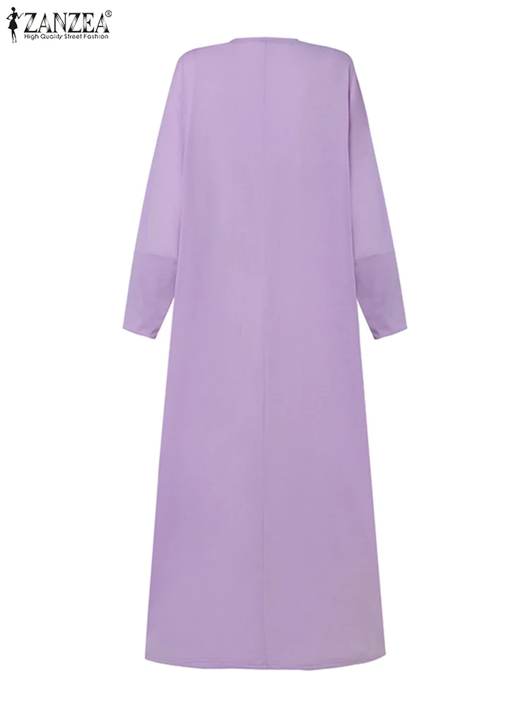 Элегантное мусульманское платье макси ZANZEA женское повседневное всесезонное