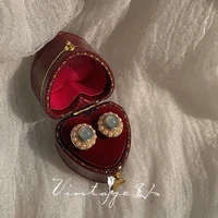 korean fashion vintage ear clips delicate gemstone pearl earrings 2022 without piercing statement women wedding jewelry gifts