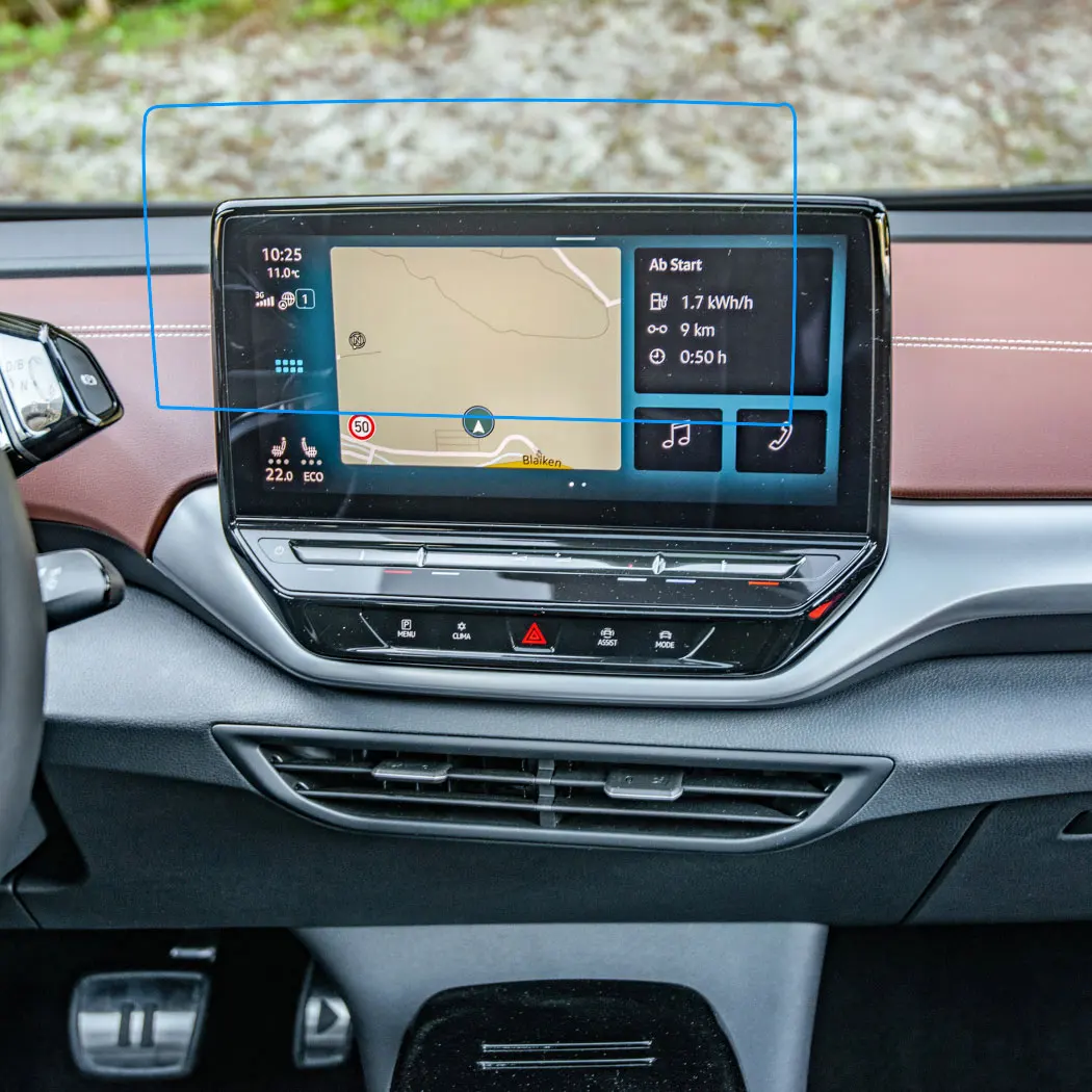 

Защитная пленка для экрана из закаленного стекла для Volkswagen ID.5, 2022, 2023, автомобильная информационная система, радио, GPS-навигация, аксессуары для интерьера