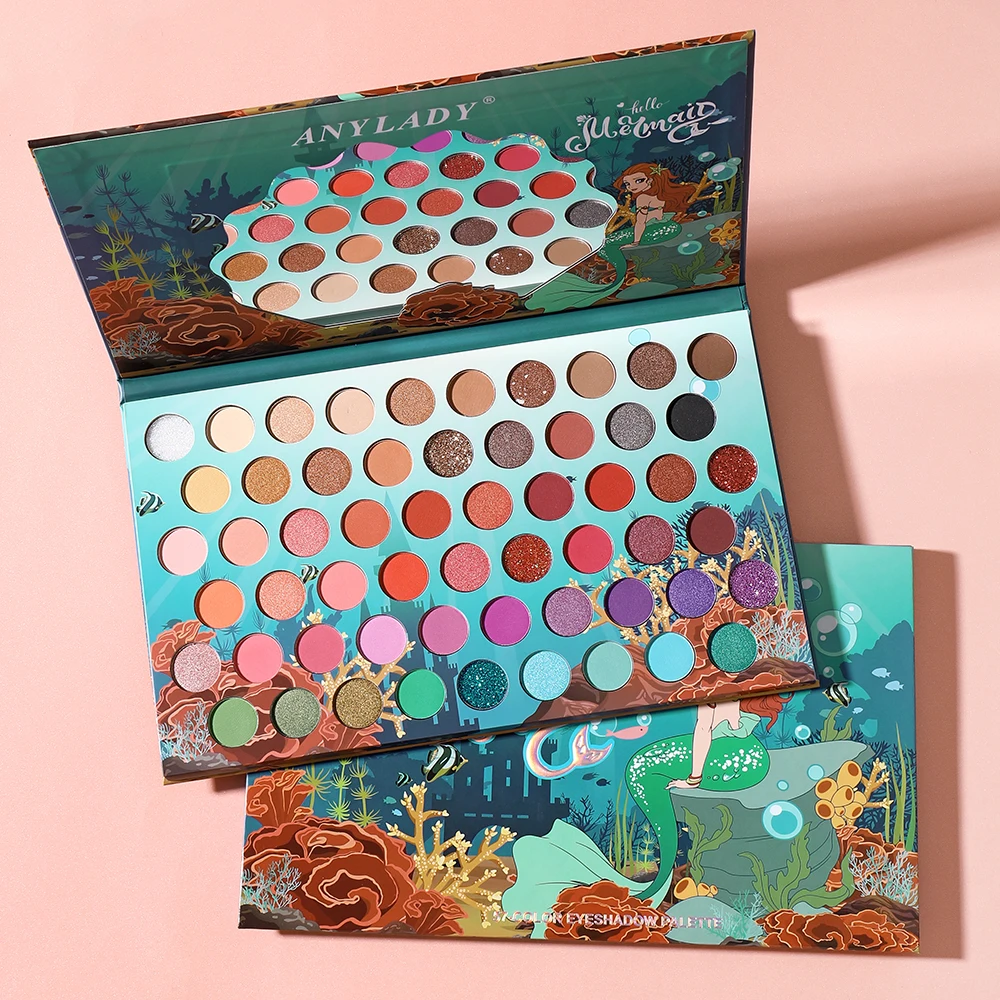 

57 Colors Brazil Eye Shadow Palette Pigmented Pressed Powder Shimmer Matte Glitter Stage Party Eyeshadow Palette Cosmetics