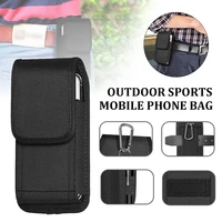 cell phone pouch holster waist belt clip phone holder case with d shaped buckle portable card holster case for outdoor sports