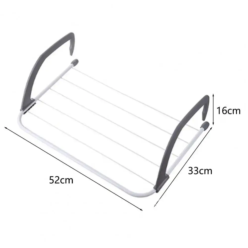 Вешалка для сушки белья складная ветрозащитная нескользящая без перфоратора