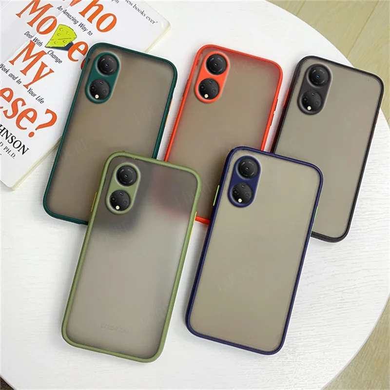 For Cover Honor X7 Case For Honor X7 Capas Colour Frame Back Bumper Shockproof Translucent Matte For Fundas Huawei Honor X7 Case