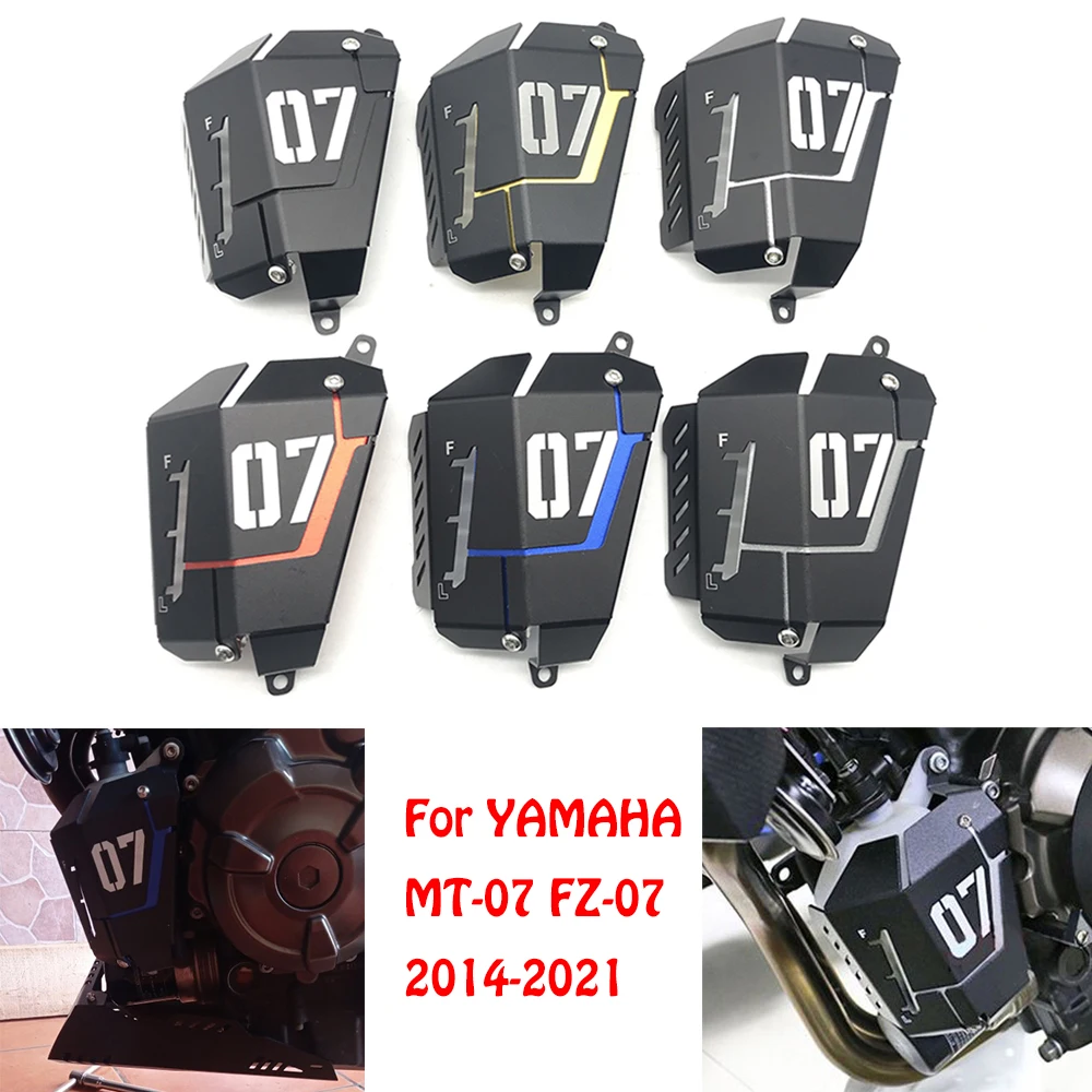 

For Yamaha MT-07 FZ-07 MT07 FZ07 2014 2015 2016 2017 2018 2019-2021 Radiator Guard Coolant Recovery Tank Protection Engine Cover