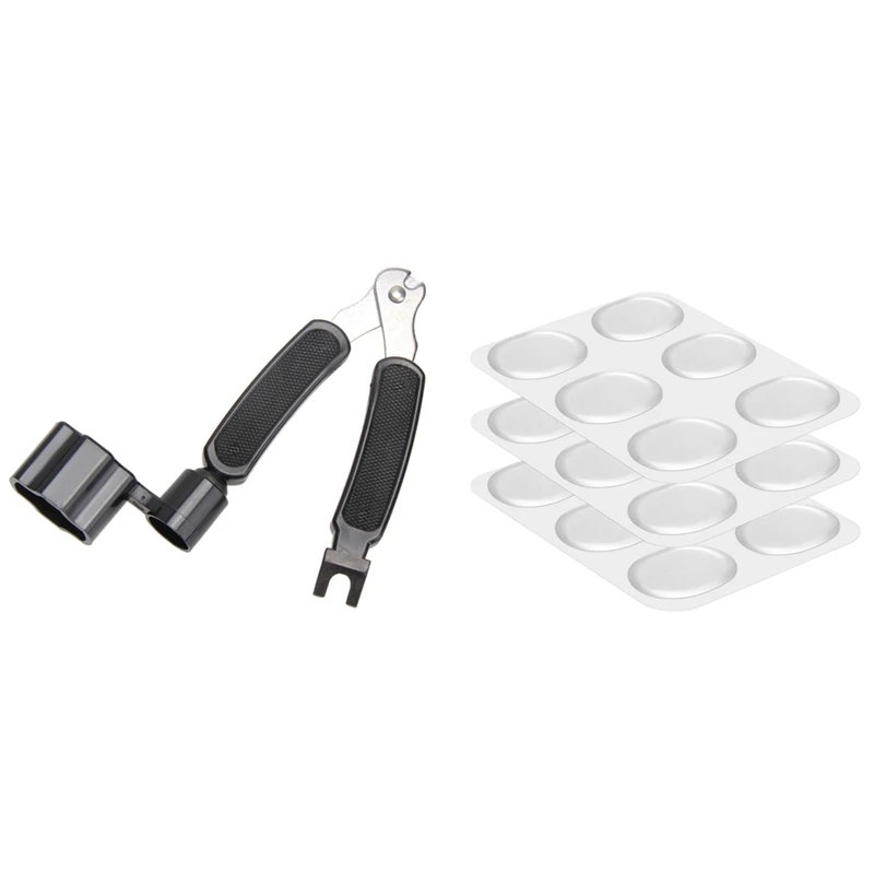 

Встроенный вытягиватель мостовых штырьков для акустических инструментов Pro с 18 шт. магнитных гелевых прокладок, силиконовый глушитель для ...