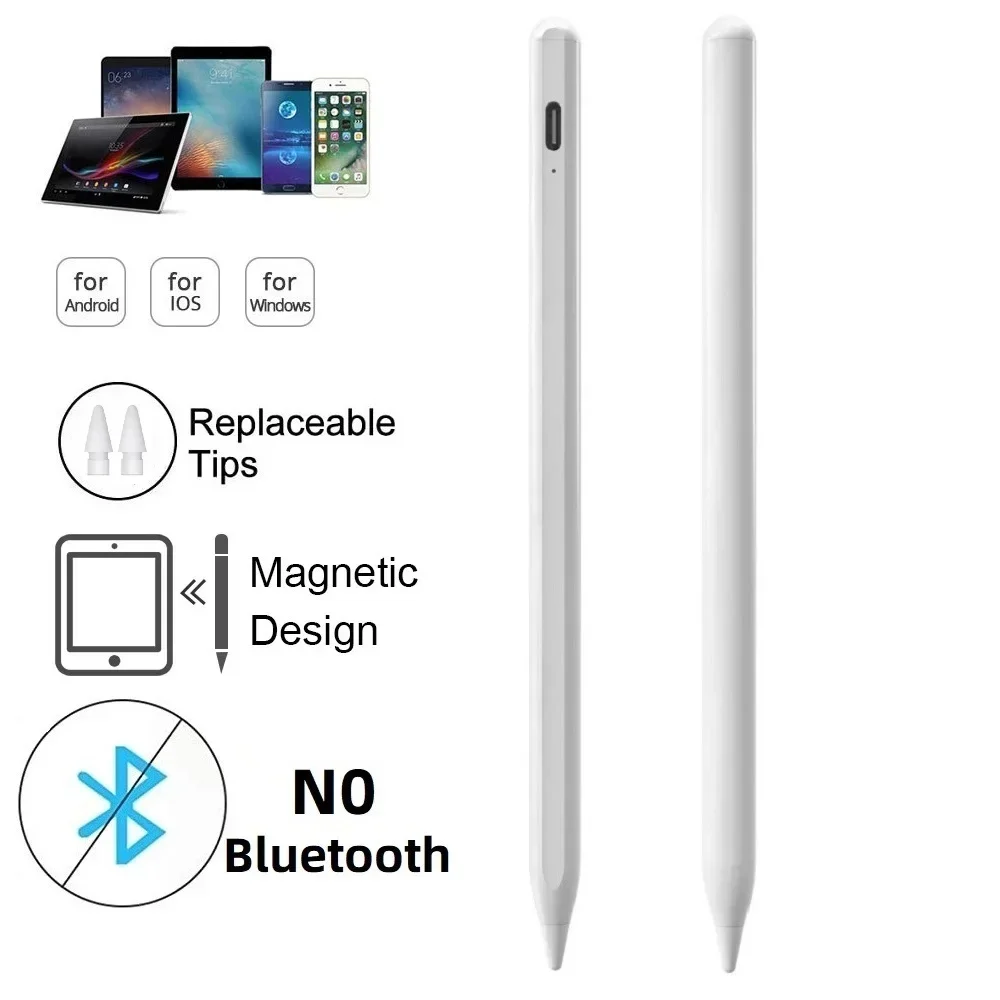 Универсальная сенсорная ручка для iPad Apple Pencil Android IOS Стилус телефона Huawei Lenovo Xiaomi