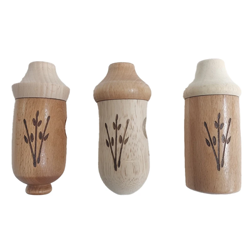 

Handmade Wooden Hanging Hummingbird House Chalet Mini Bird Nests Cage