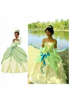adult costume princess and the frog cosplay luxurious prom dress