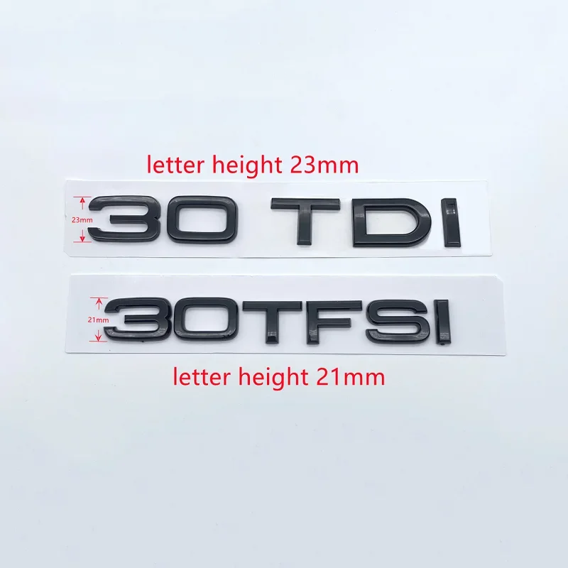 Оригинальная 3D-наклейка 30 35 40 45 50 TFSI логотип автомобиля эмблема на хвост значок