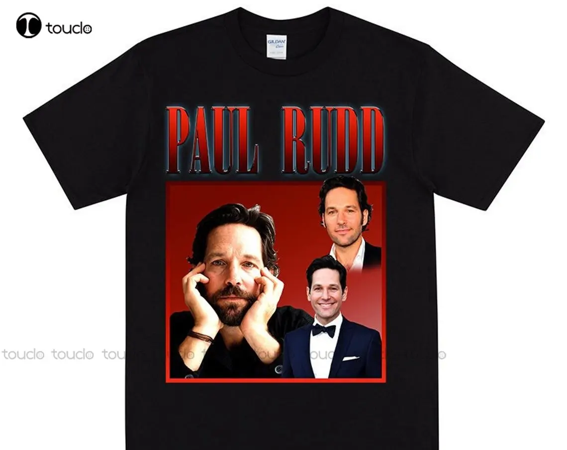 Винтажная Футболка Paul Rudd в стиле 90-х, футболка-бойфренд В Стиле Ретро 1950-х годов, топ с принтом фильма, Постер звезд, Милая футболка в стиле Paul Rudd