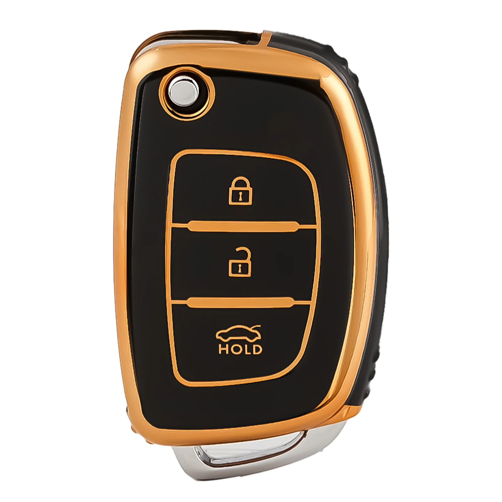 

Флип-чехол для дистанционного ключа автомобиля для Hyundai Solaris ix35 ix45 ELANTRA Santa Fe HB20 Verna HY15/HY20/TOY40 Blade 3-кнопочный брелок