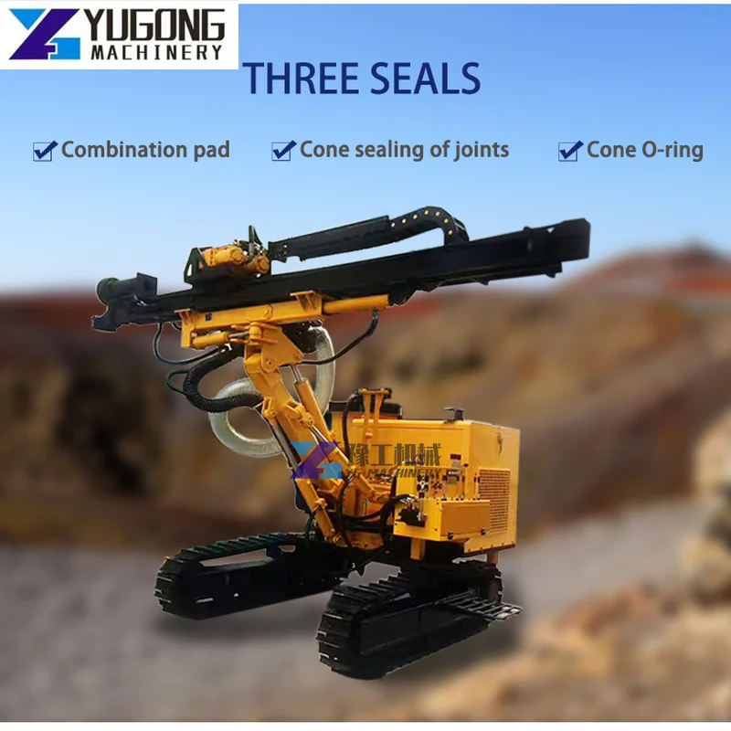 300-метровая пневматическая гусеничная буровая установка для водяных скважин