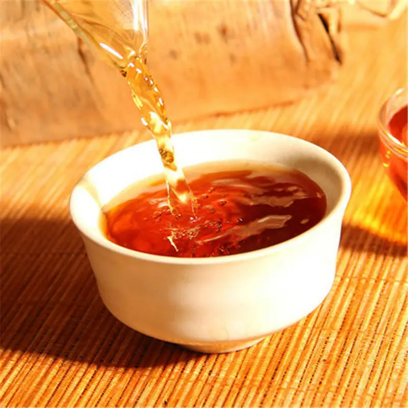 

Ripe Pu-erh Tea Brick 1000g 5A Top Grade Puer Tea Menghai Xing Hai Weight Loss