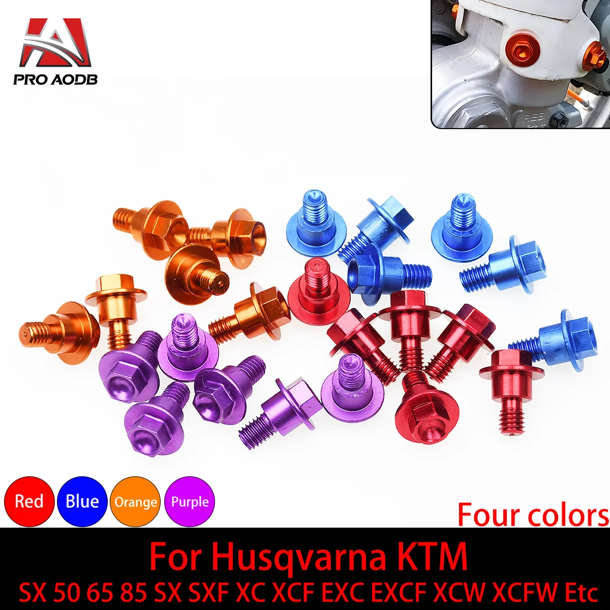 Болт защиты передней вилки мотоцикла с ЧПУ, винт для KTM Husqvarna ...