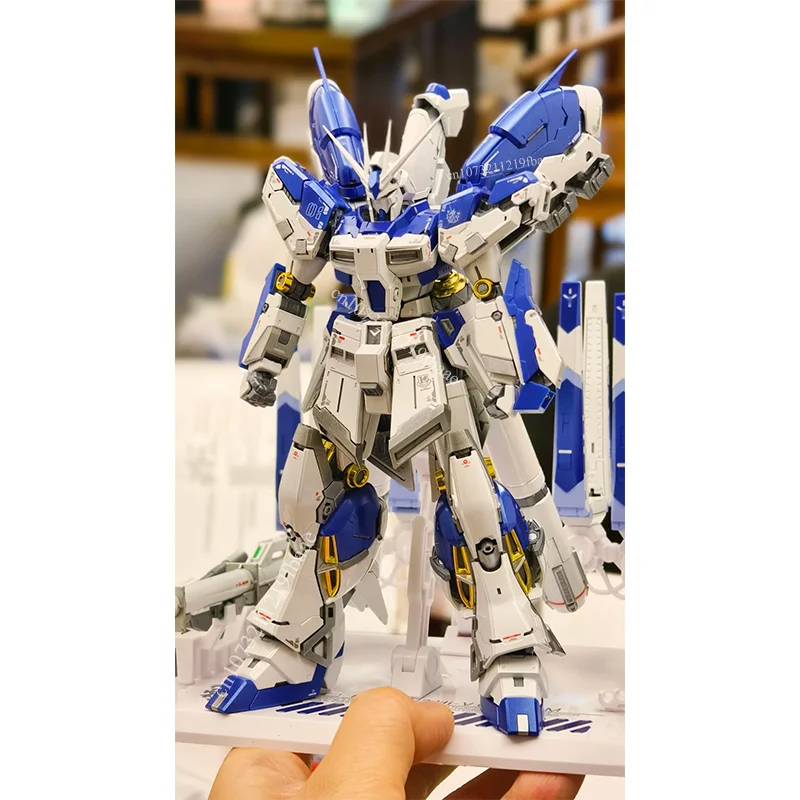 Фото CHANGLONG 5503D Hi-V RX-93-V2 RG 1/144 Игрушки, версия с титановым покрытием, сборная модель, пластиковые фигурки Амура, подарки №2