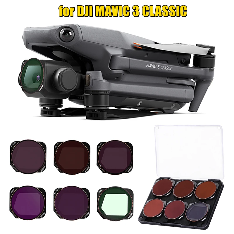 

Фильтр для объектива камеры DJI MAVIC 3 CLASSIC нейтральная плотность UV CPL ND комплекты высокого качества для квадрокоптера аксессуары