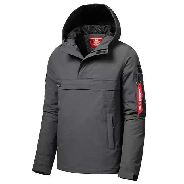 

NEW IN 2022 Spring New Brand Casual Waterproof Hood Jacket Coat Pullover Men's Autumn Outdoor Thick Windproof Warm Pockets J