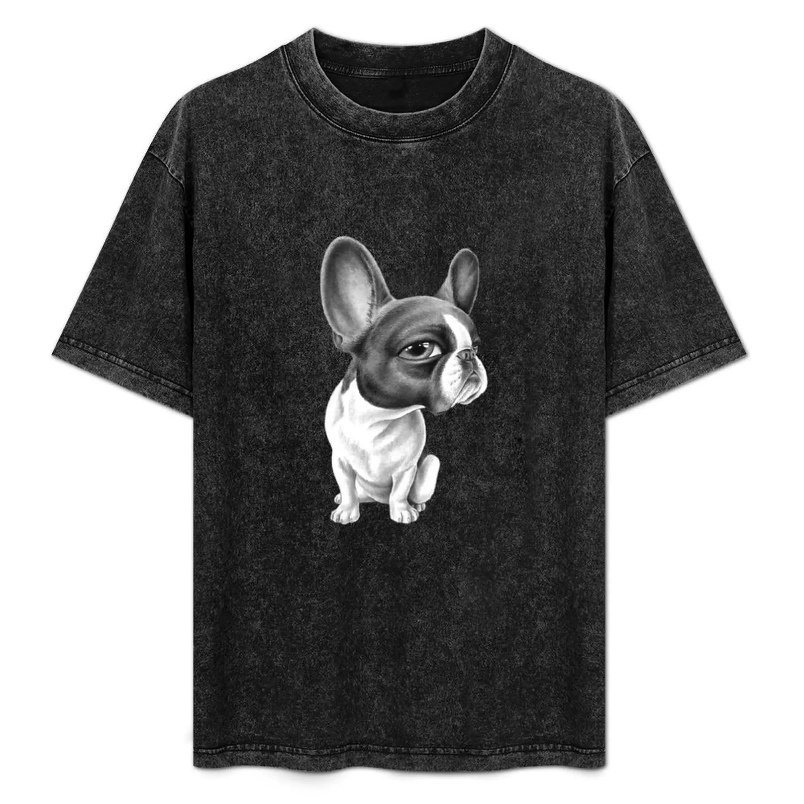 Синяя футболка с надписью the French ton винтажная Эстетическая одежда мужская