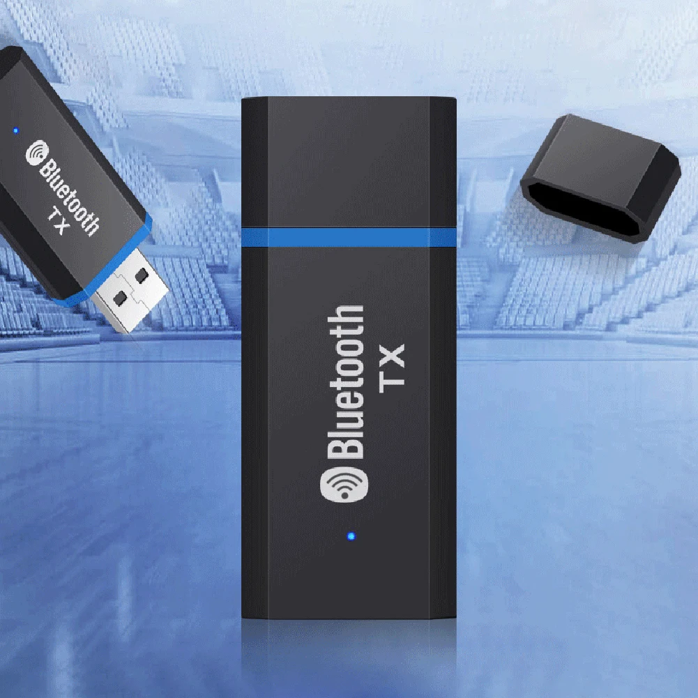 

USB Bluetooth-compatible 5.0 Adapter Audio Transmitter Dongle Wireless USB Adapter Driver-Free 3.5mm AUX for Computer PC Speaker