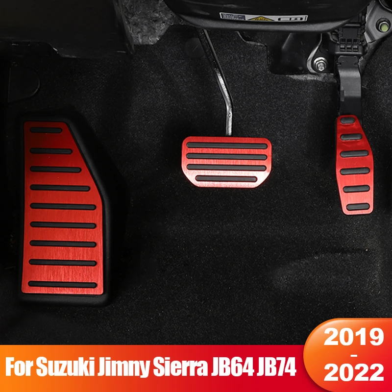

For Suzuki Jimny Sierra JB64 JB74 2019 2020 2021 2022 Car Foot Rest Pedal Fuel Accelerator Brake Pedals Cover Pad Accessories