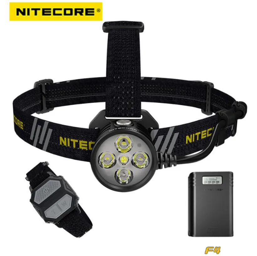 NITECORE HU60 Headlamp 4xCREE XP-G3 S3 LED 1xCREE XHP35 HD E2 1600 Lumens Spotlight Floodlight Outdoor Search Headlight