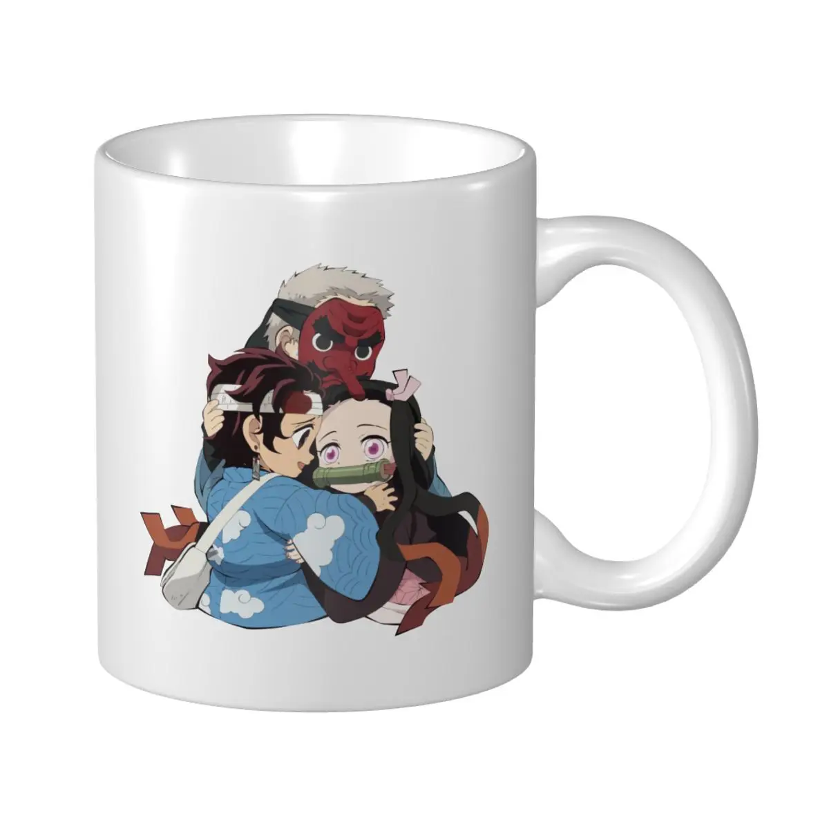 

Demon Slayer Coffe Mug Solid color Mugs Personality Ceramic Mugs Eco Friendly Tea Cup 330ml (11oz)