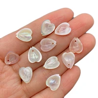 exquisite natural sea shell pink petal pendant 10x12mm charm fashion sweet diy jewelry necklace earrings bracelet accessories