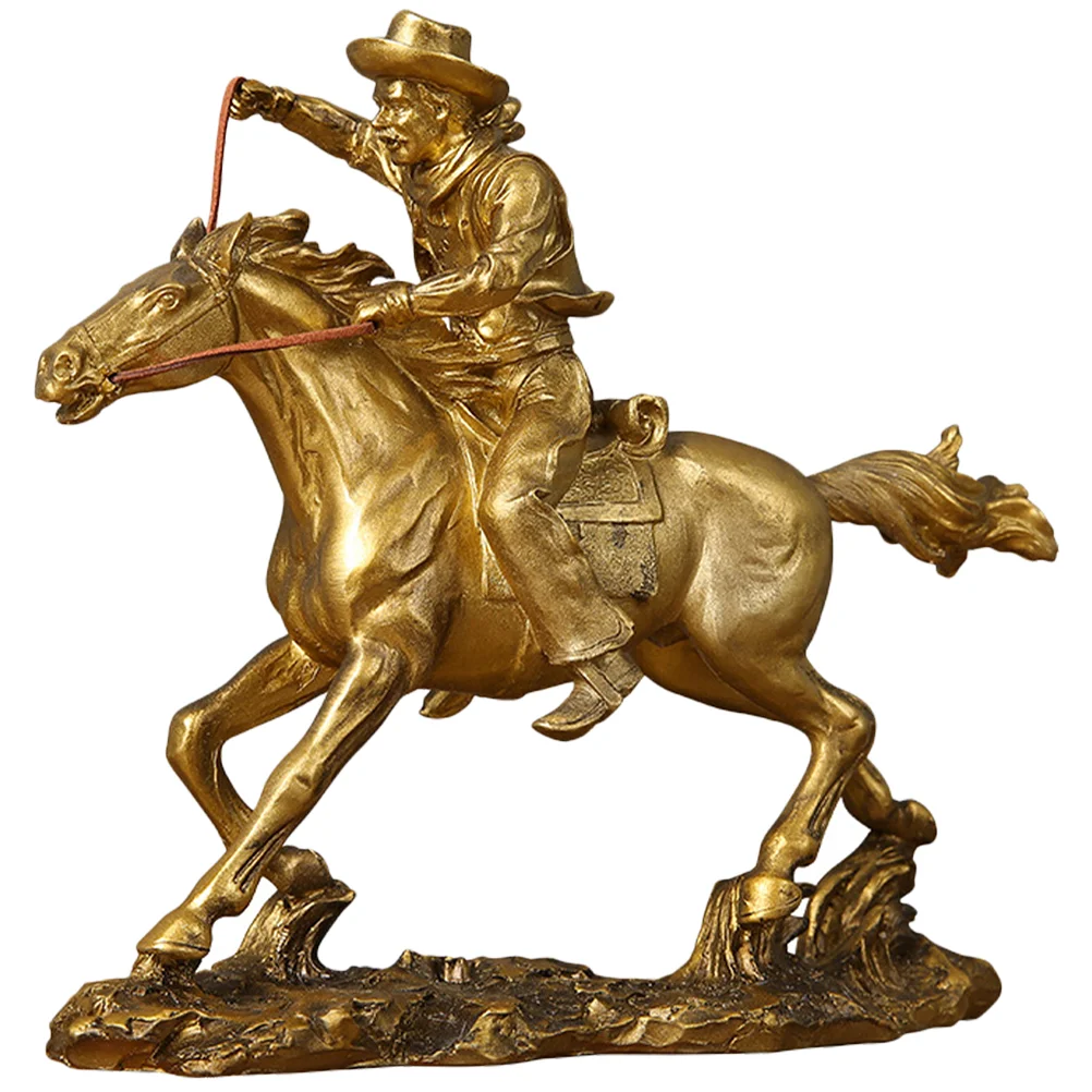 

Horse Statue Decor Resin Adorn Model Ornament Desktop Simple Style Animal Tabletop Statues Simulation Figurine