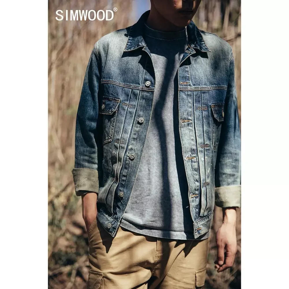

NEW IN 2022 Spring Winter New Denim Jackets Environmental Friendly Laser Washed Vintage Paint Splatter Plus Size Coats SJ130985