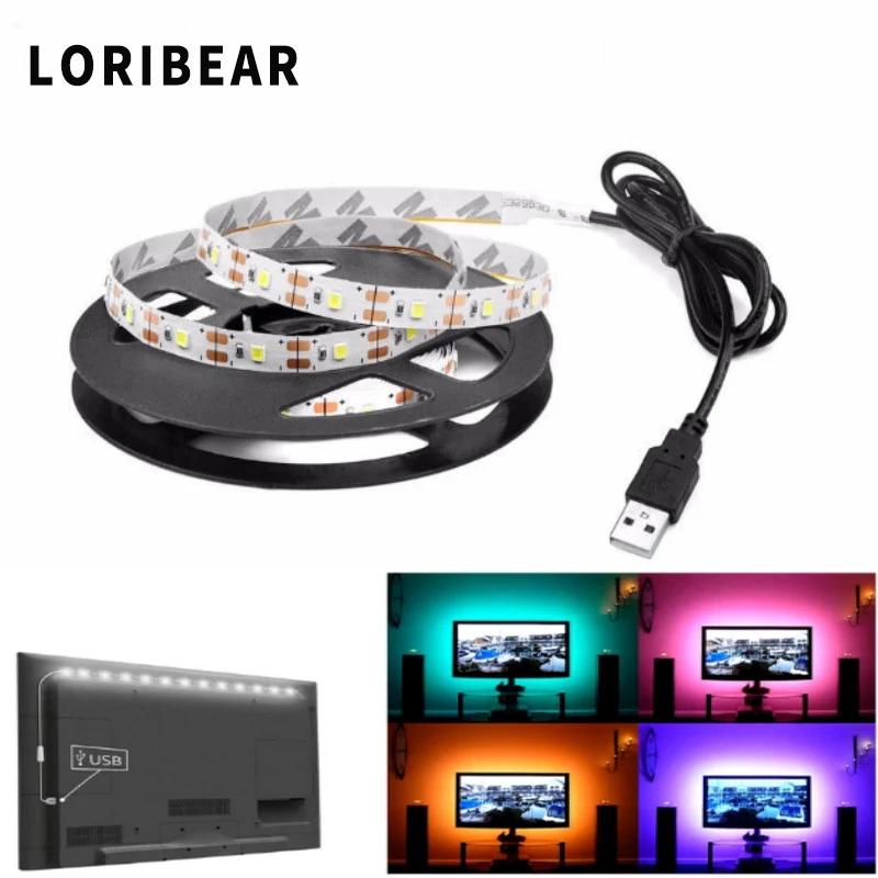 СВЕТОДИОДНАЯ лента SMD 2835 5 В USB рождественсветильник гирлянда