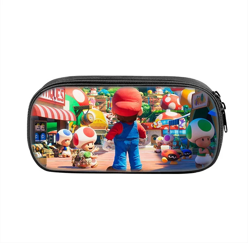 

New Super Mario Bros. Pencil Pencil Bag Mario Games Peripheral Printed Primary and Secondary School Pencil Pencil Storage Bag