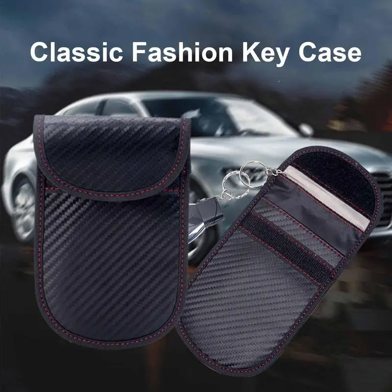 

Car Phone Signal Blocker Pouch RFID Signal Blocking Bag Car Key Remote Control Shielding Bag Storage Organizer Car Accessories