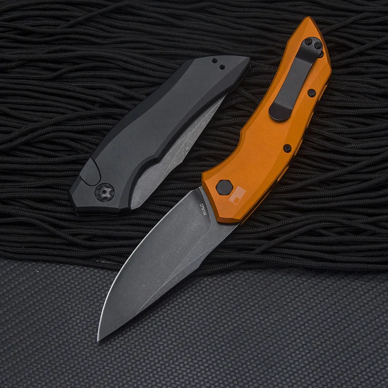 

KS Folding Knife 7100 Ball Bearing CPM-154 Aluminum Handle High Hardness Camping Survival Pocket Knives Utility EDC Tools