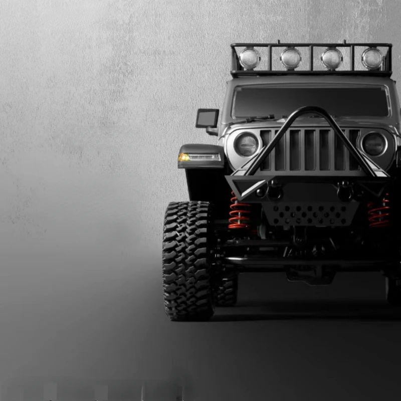 Радиоуправляемый автомобиль MN128 1/12 4WD внедорожник с подсветкой имитация