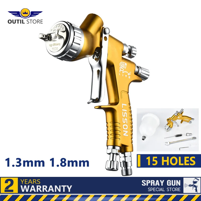 Professional GTI hvlp Spray Guns 1.3/1.8/mm Sprayer Paint Airbrush Mini Spray pneumatic Gun for Painting Aerograph Car Tool