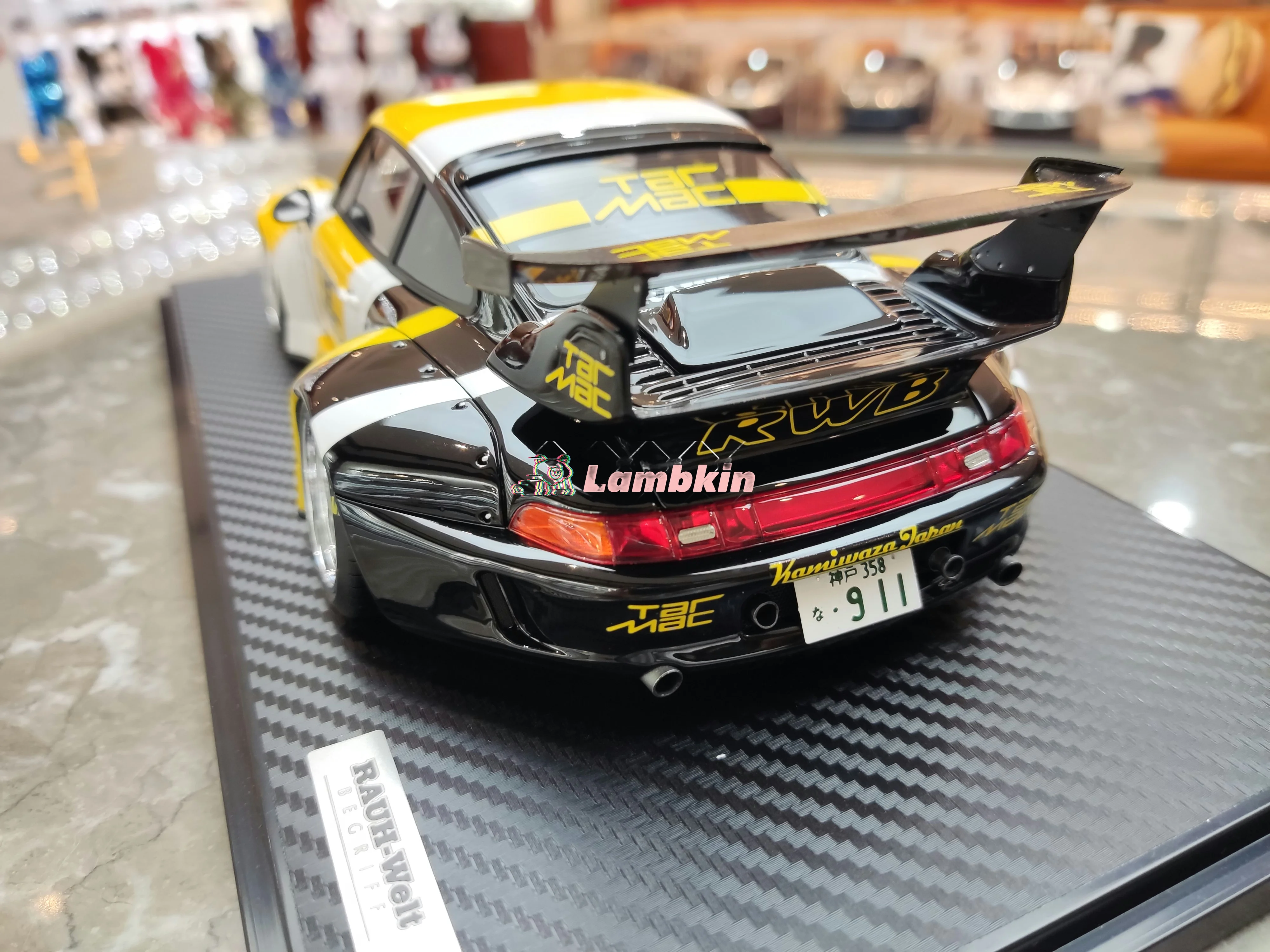 TM IG co-фирменные масштабы 1/18 для 911 993 RWB копия искусственных подарков миниатюрные