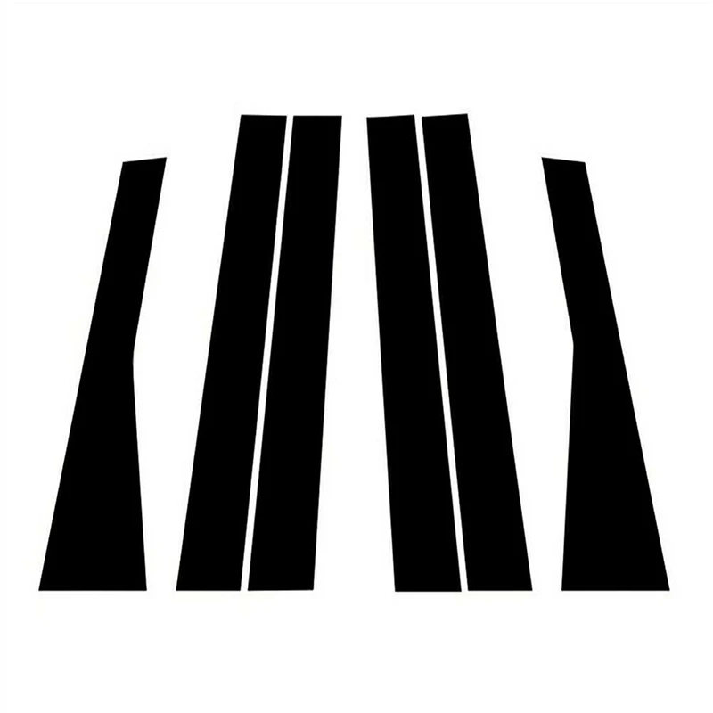 Автомобильный глянцевый пианино черный столбик дверь окно отделка крышки