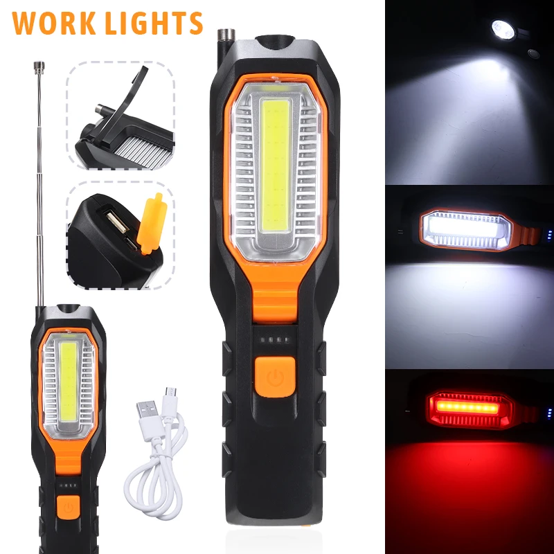 

Range Torch Inspection Effective Professional Light Energy 300m Saving Magnetic Lamp Angle Work Adjustable Car Garage